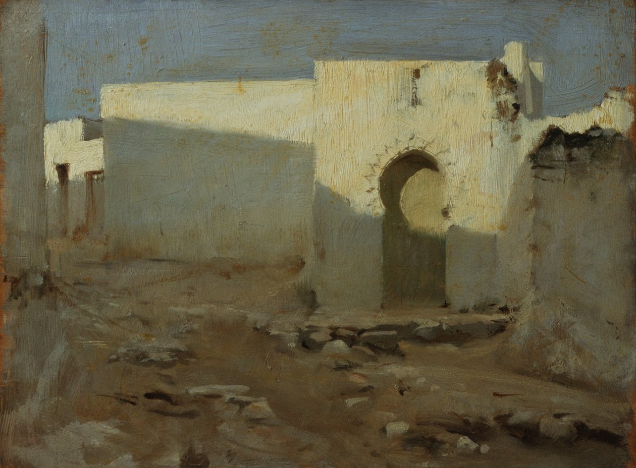 mauriske bygninger i sollys, 1879-80 af John Singer Sargent
