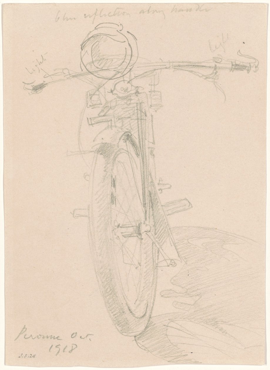Motorcykel [recto], 1918. af John Singer Sargent
