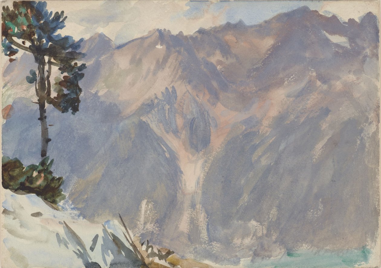 Bjerglandskab af John Singer Sargent