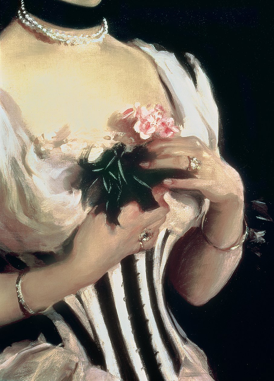 Mrs. Wilton Phipps, ca. 1884 (detaljer) af John Singer Sargent