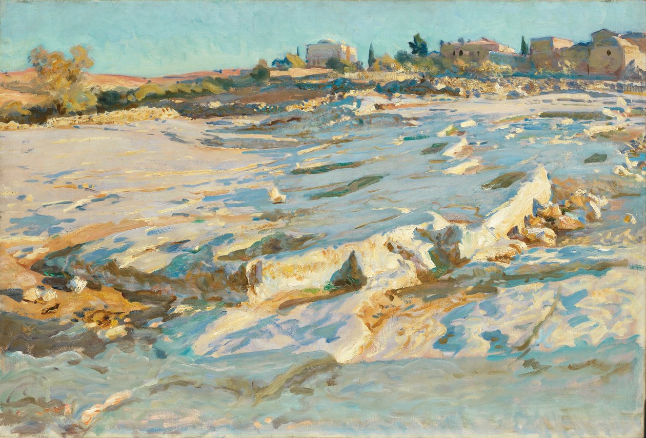 Nær Oliebjerget, Jerusalem, ca. 1905-06 (olie på lærred) af John Singer Sargent
