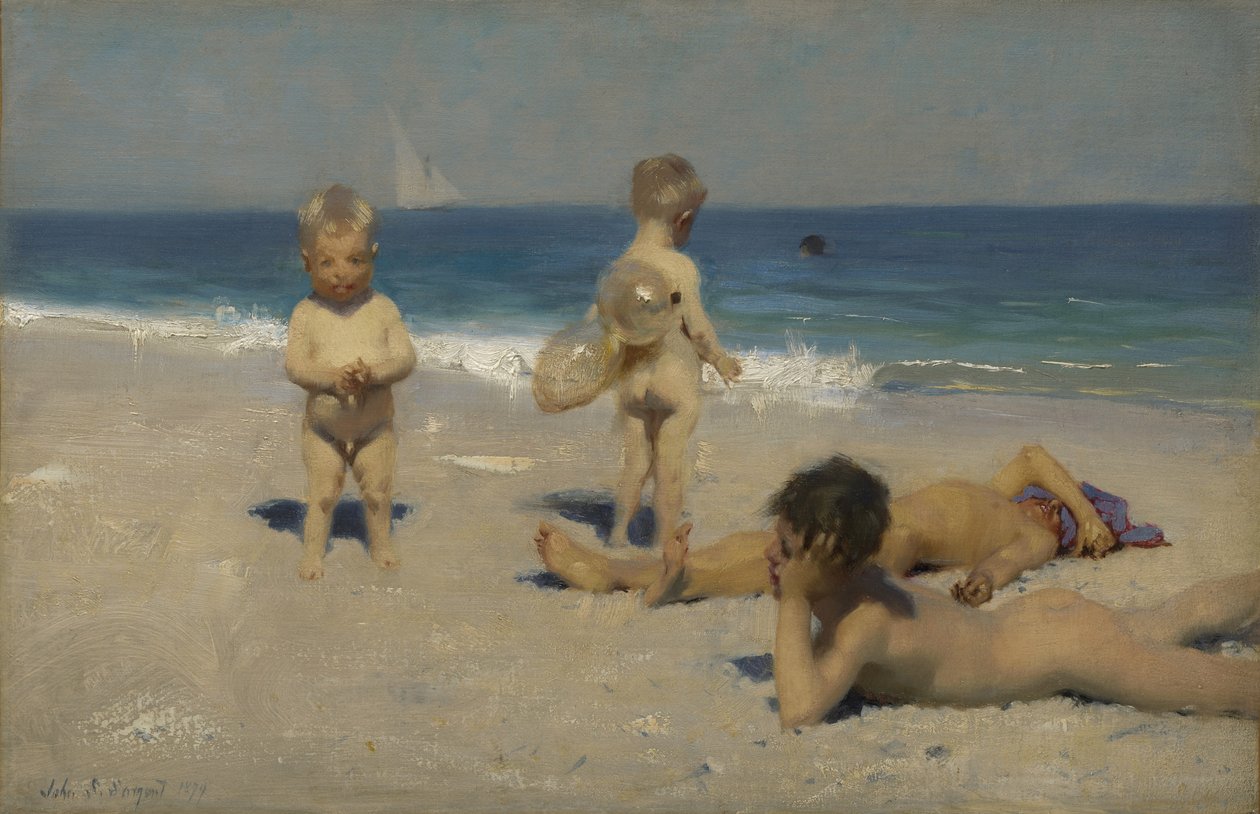 Neopolitanske børnebadning, 1879 af John Singer Sargent