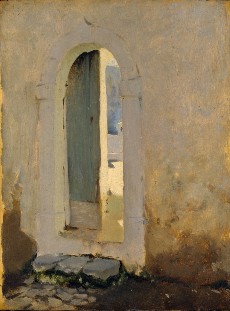 Åben dør, Marokko, 1879-80 af John Singer Sargent
