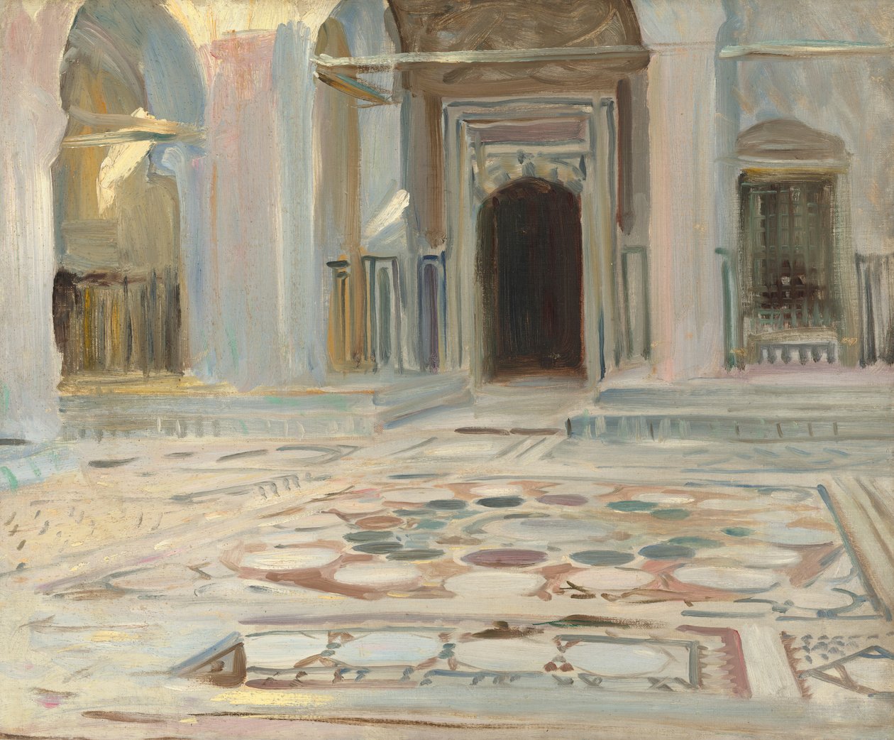 Pavement, Cairo, 1891. af John Singer Sargent