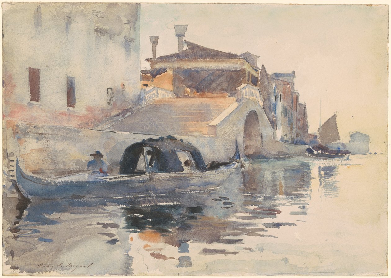 Ponte Panada, Fondamenta Nuove, Venedig af John Singer Sargent