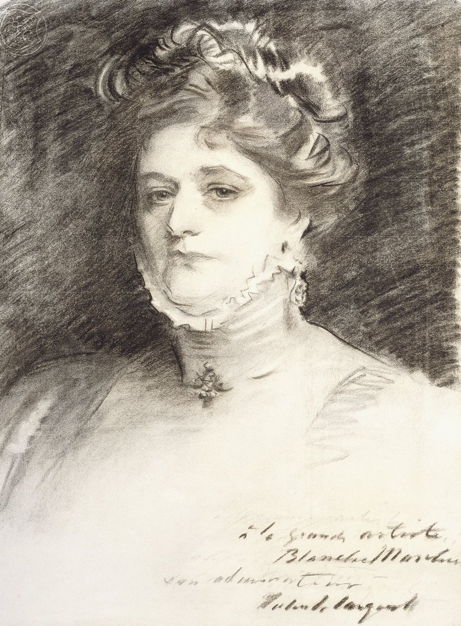 Portræt af Blanche Marchesi, 1910 af John Singer Sargent