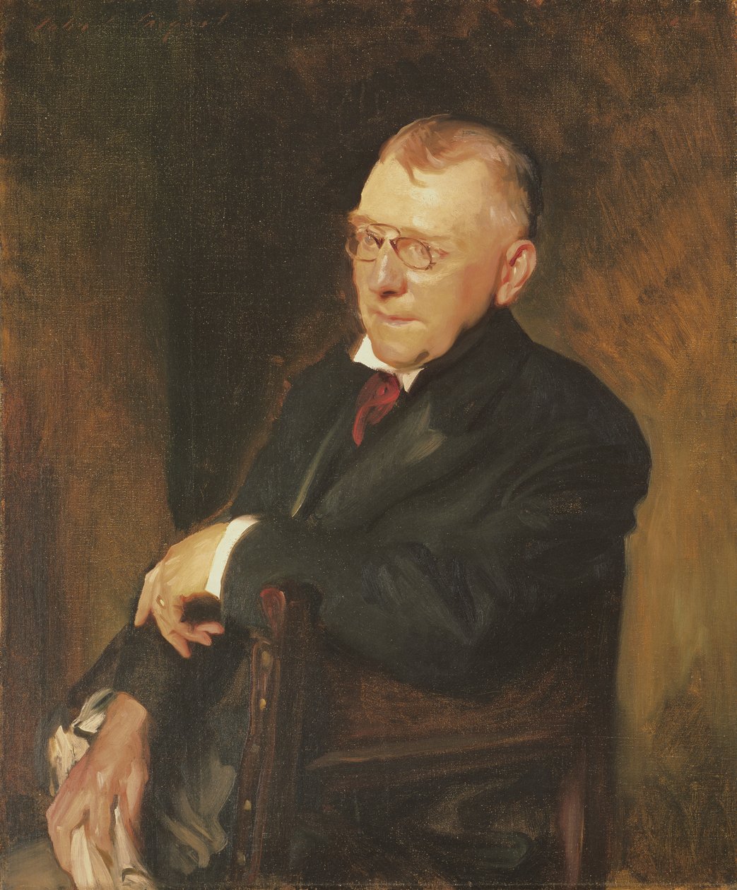 Portræt af James Whitcomb Riley af John Singer Sargent