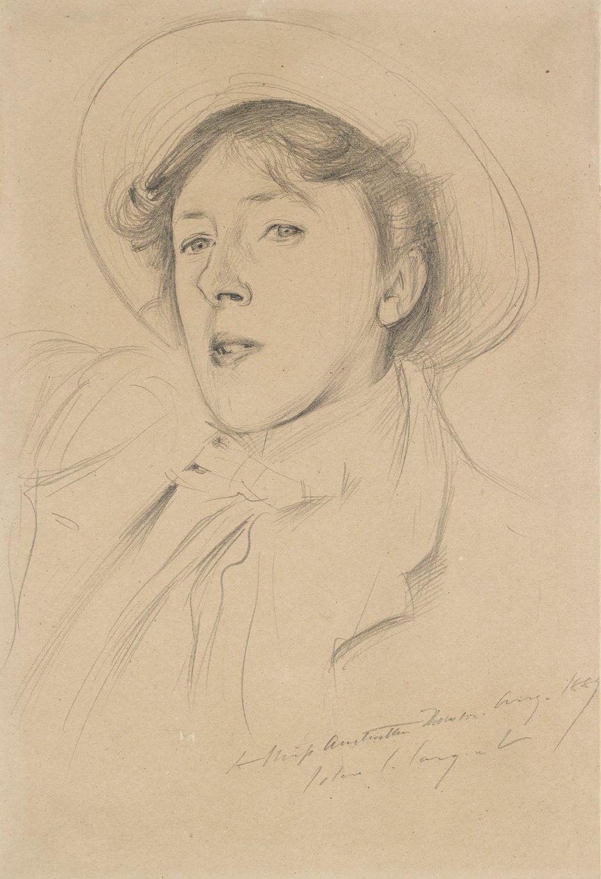 Portræt af Vernon Lee, 1889 af John Singer Sargent