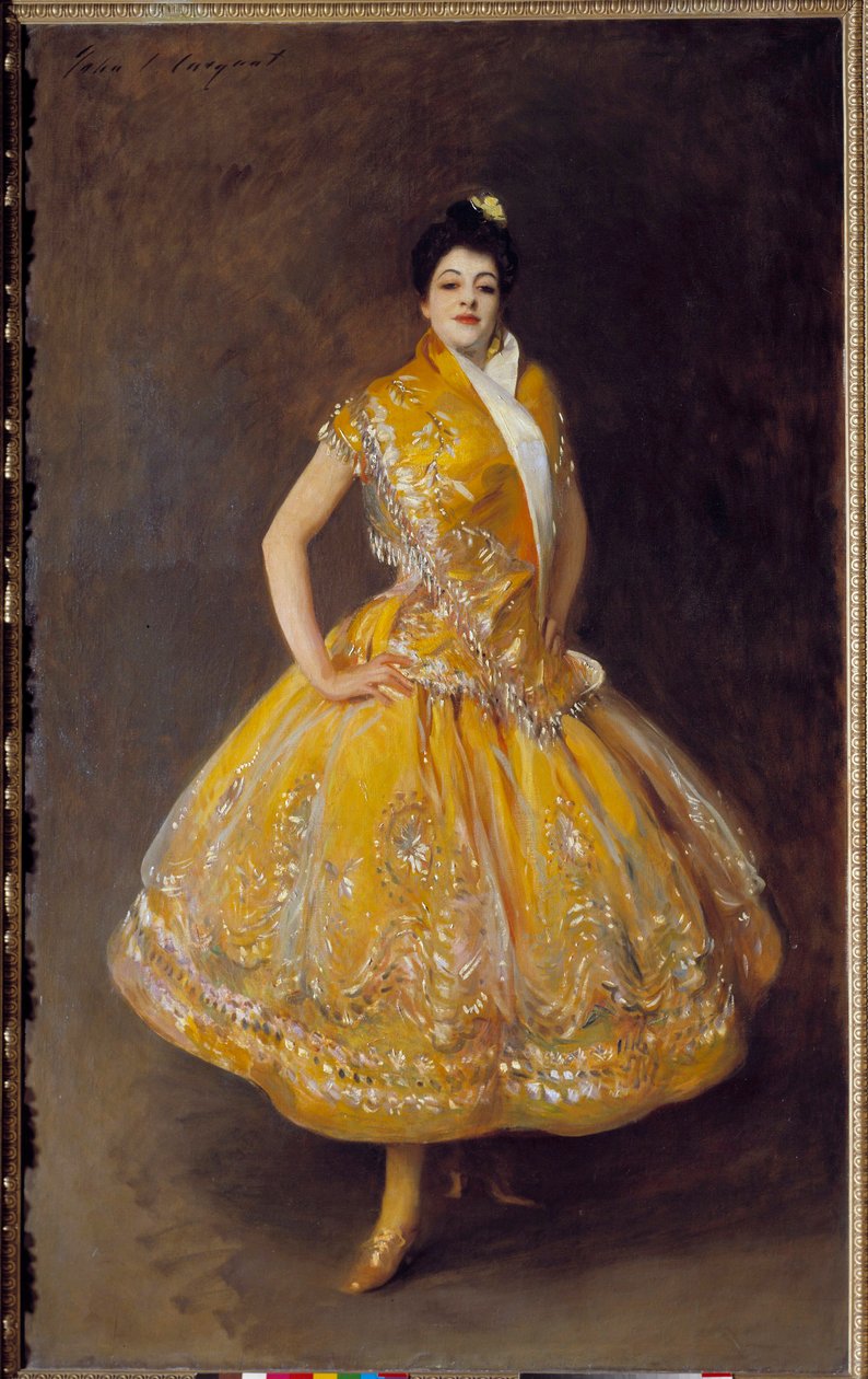 Portræt af den spanske danserinde Carmencita Maleri af John Singer Sargent (1856-1925) 1892 Søn. 2,32x1,42 m Paris, Musee d