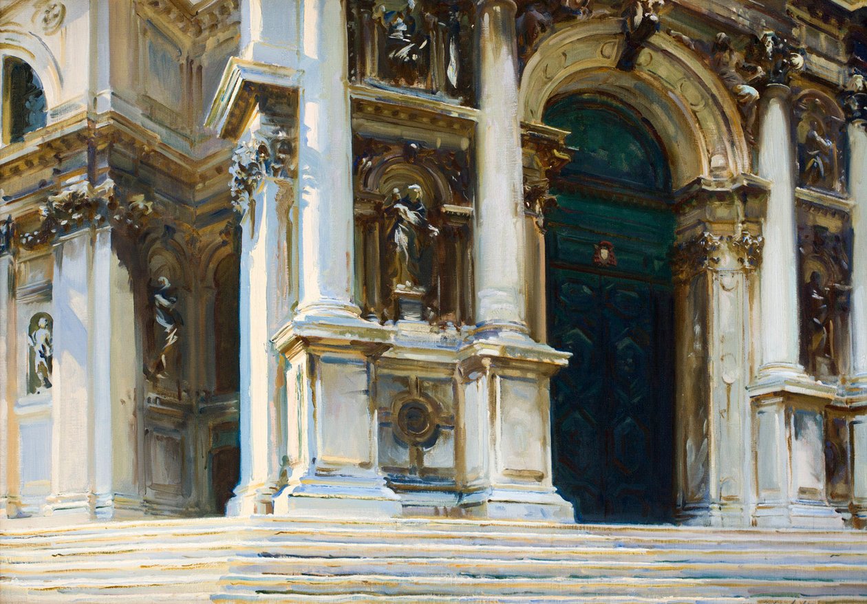 Santa Maria della Salute i Venedig, 1909. af John Singer Sargent