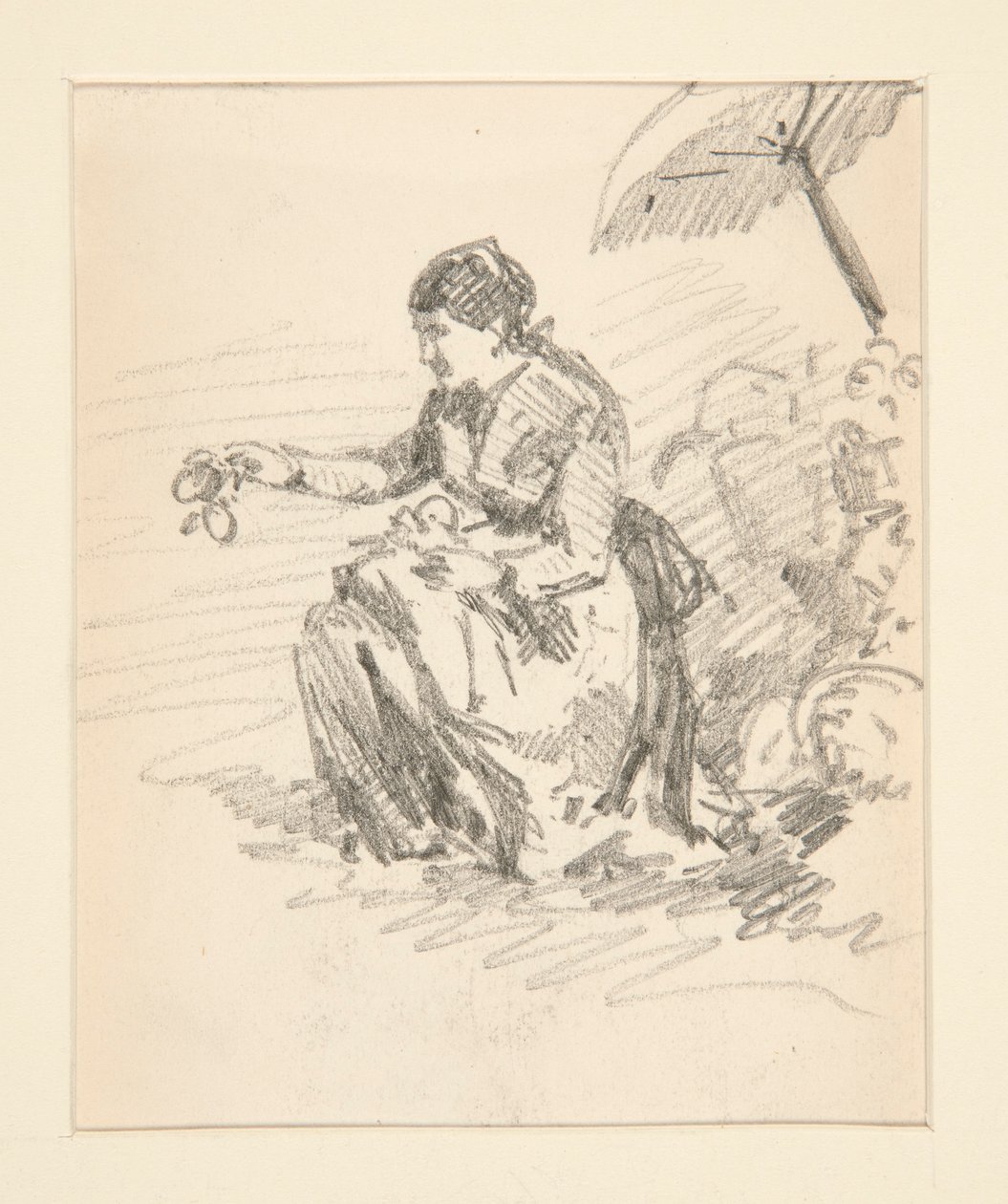 Siddende kvindefigur af John Singer Sargent