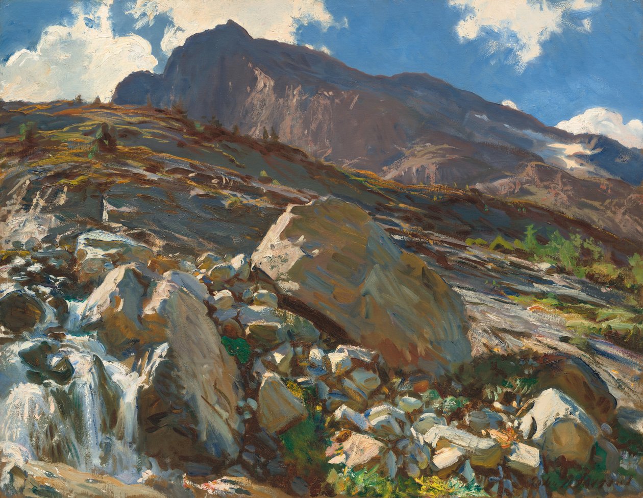 Simplon Pass, 1911. af John Singer Sargent