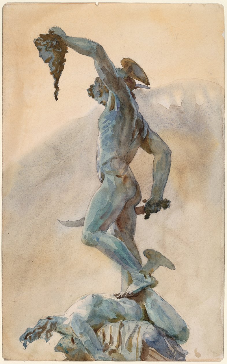 Skitse af Cellinis Perseus af John Singer Sargent
