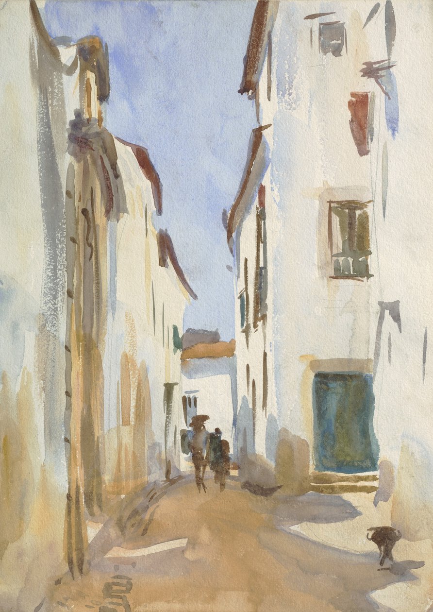 Gade i en middelhavsby af John Singer Sargent