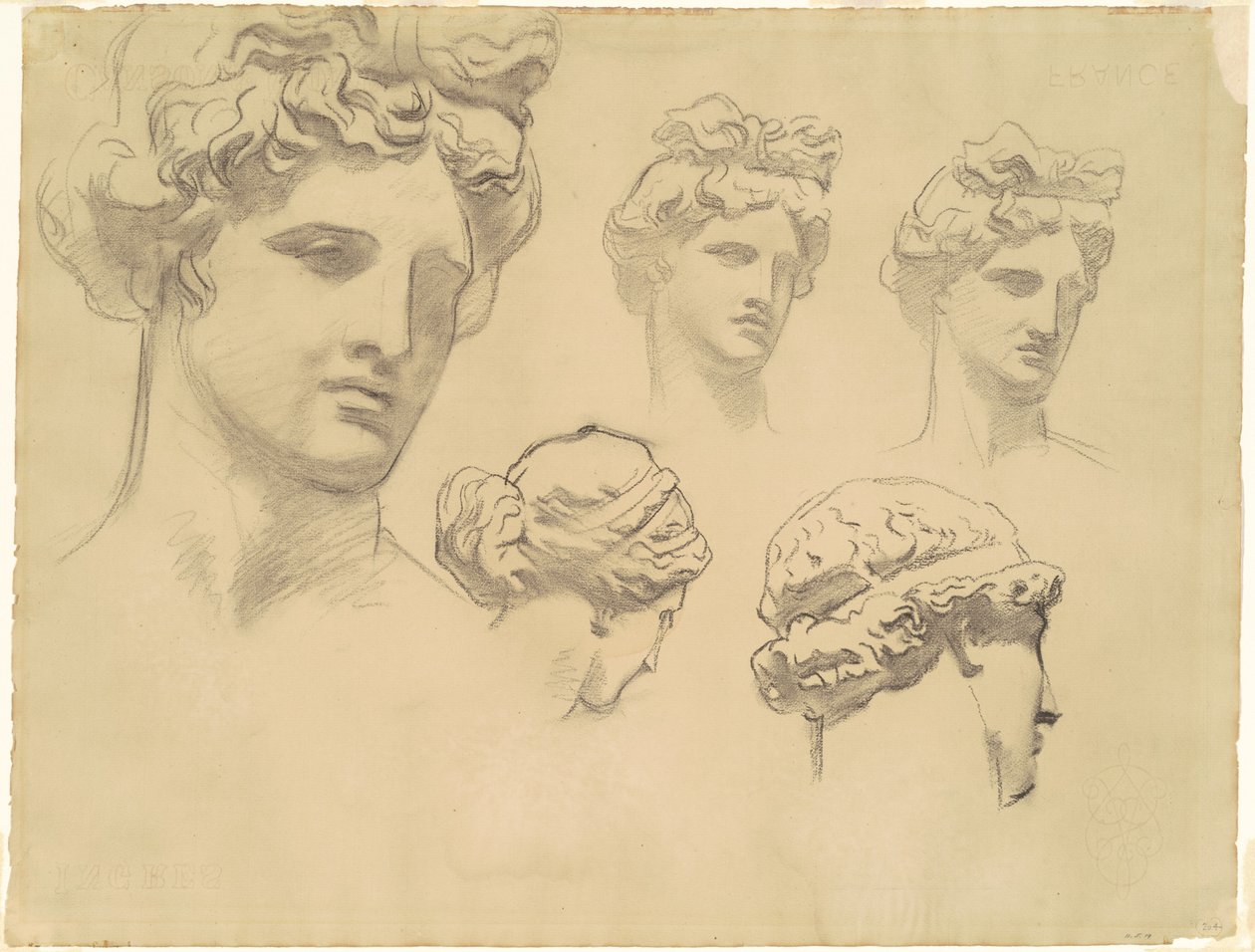 Studier til "Apollo og muserne" af John Singer Sargent