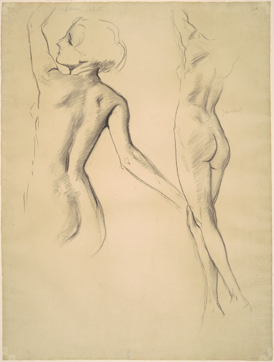 Studier til dansende figurer, 1919-1920. af John Singer Sargent