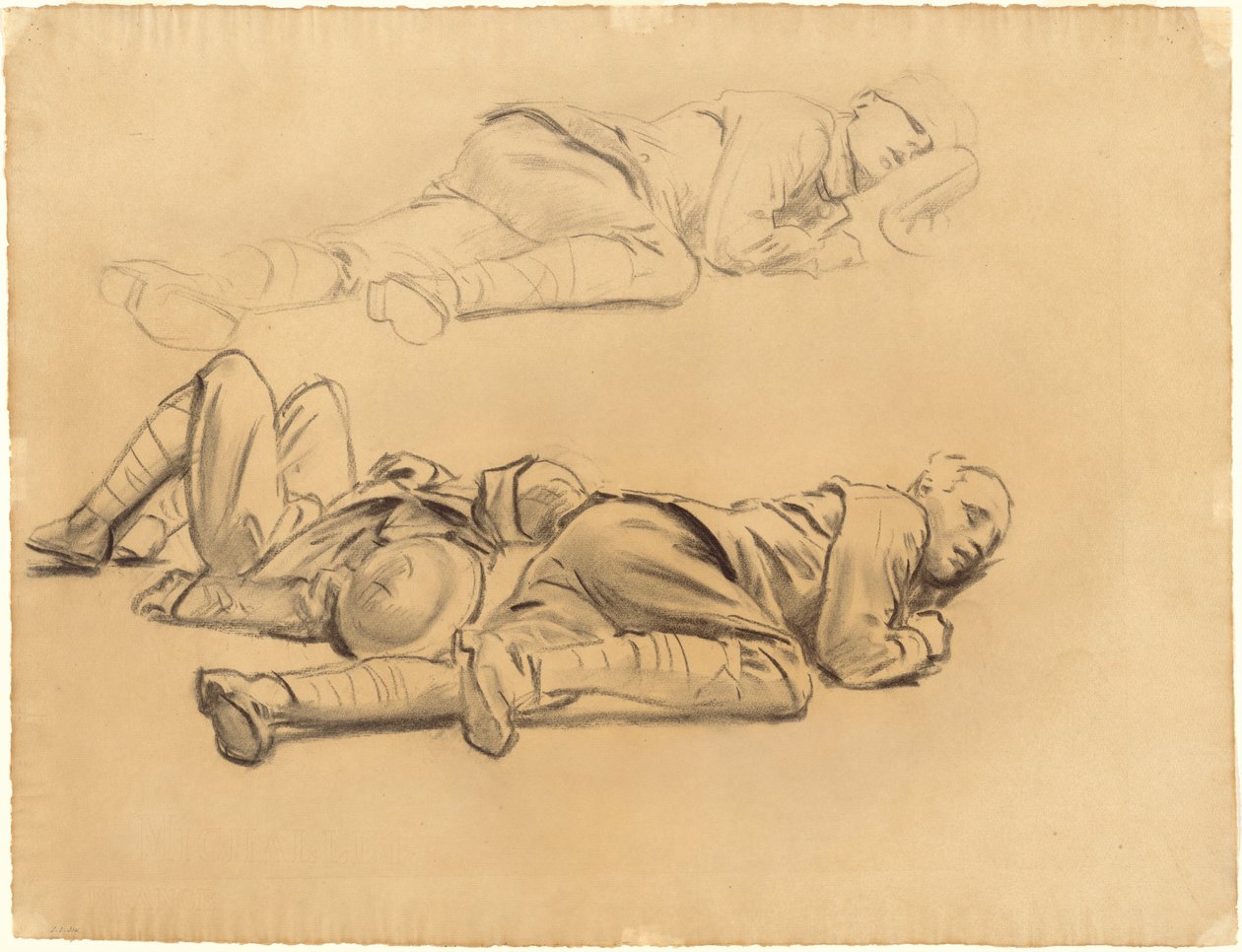 Studier til "Gassed" af John Singer Sargent