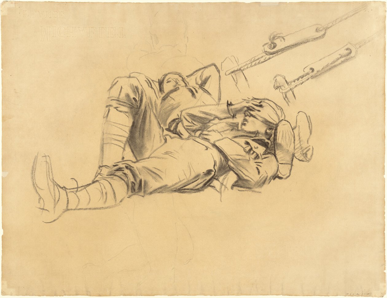 Studier til "Gassed" [recto] af John Singer Sargent