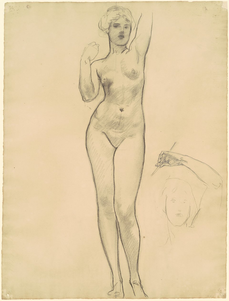 Studier af Aphrodite for Aphrodite og Eros, 1919-1920. af John Singer Sargent
