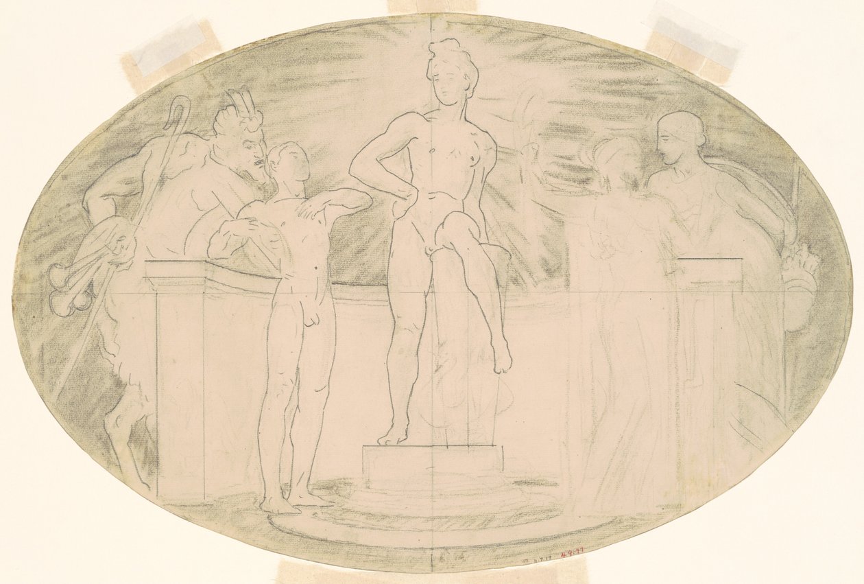 Studie for klassisk og romantisk kunst, ca. 1921. af John Singer Sargent