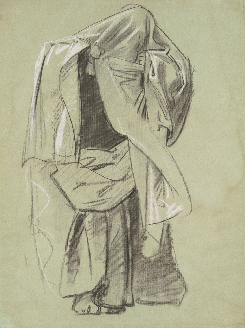 Studie til profeternes frise, 1890-1892. af John Singer Sargent