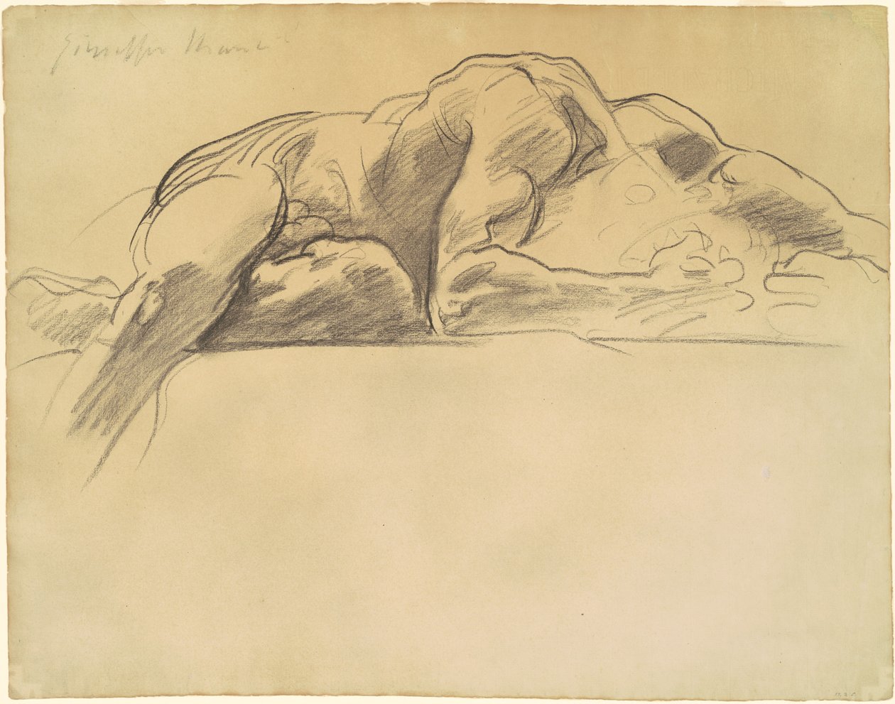 Studie for helvede, 1903-1916. af John Singer Sargent