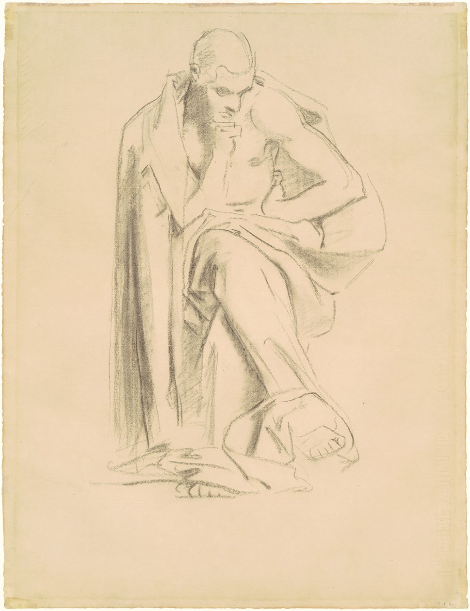 Studie til "filosofi" af John Singer Sargent