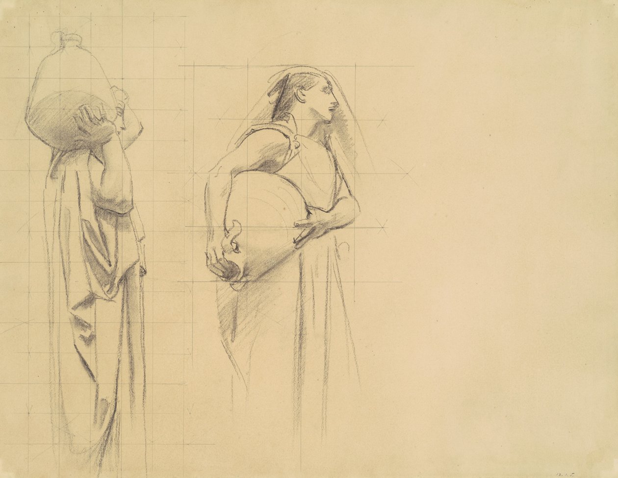 Studie for Danaïdes, 1922-1925. af John Singer Sargent