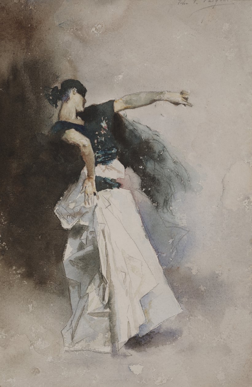 Studie til "Den spanske danser" af John Singer Sargent