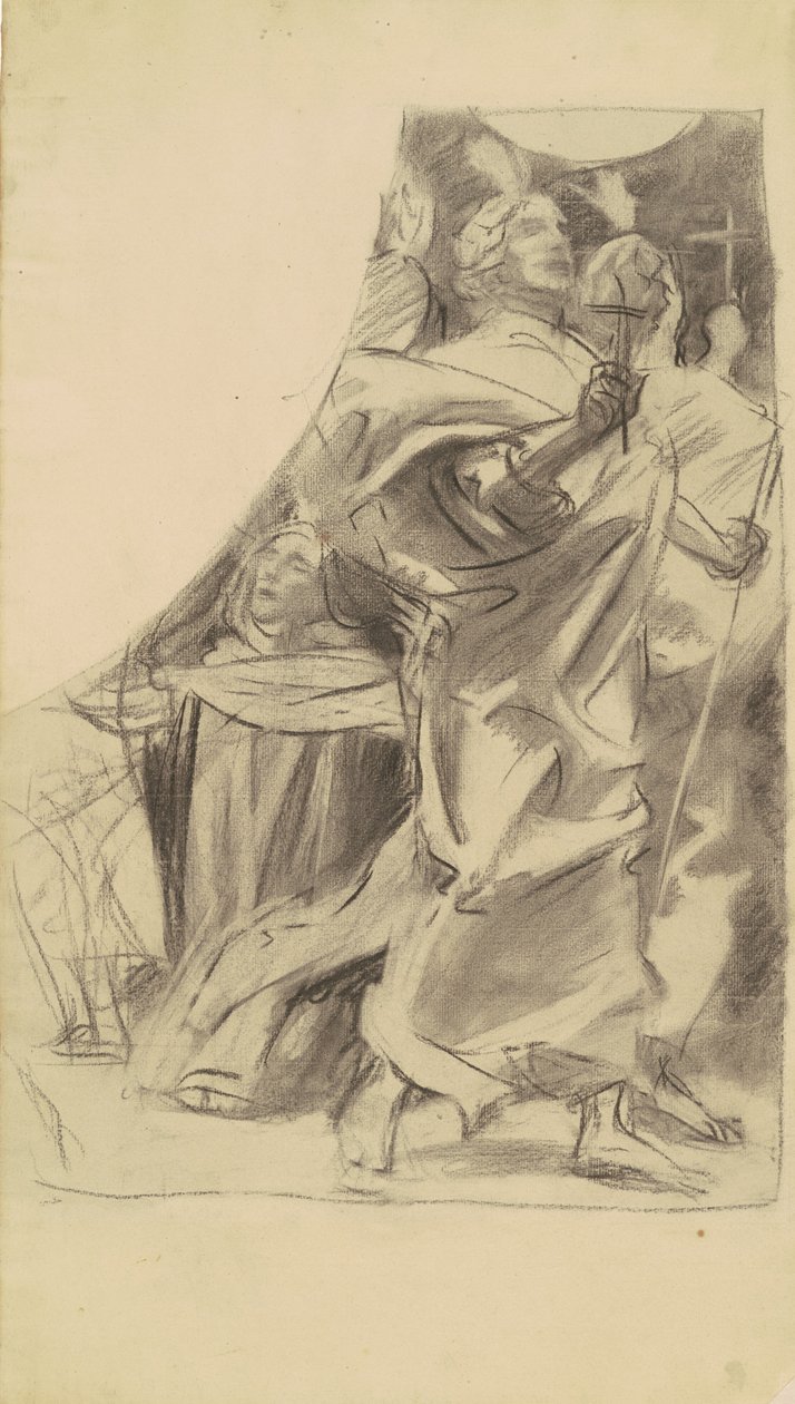 Study for Triumph of Religion, ca. 1903-1916. af John Singer Sargent