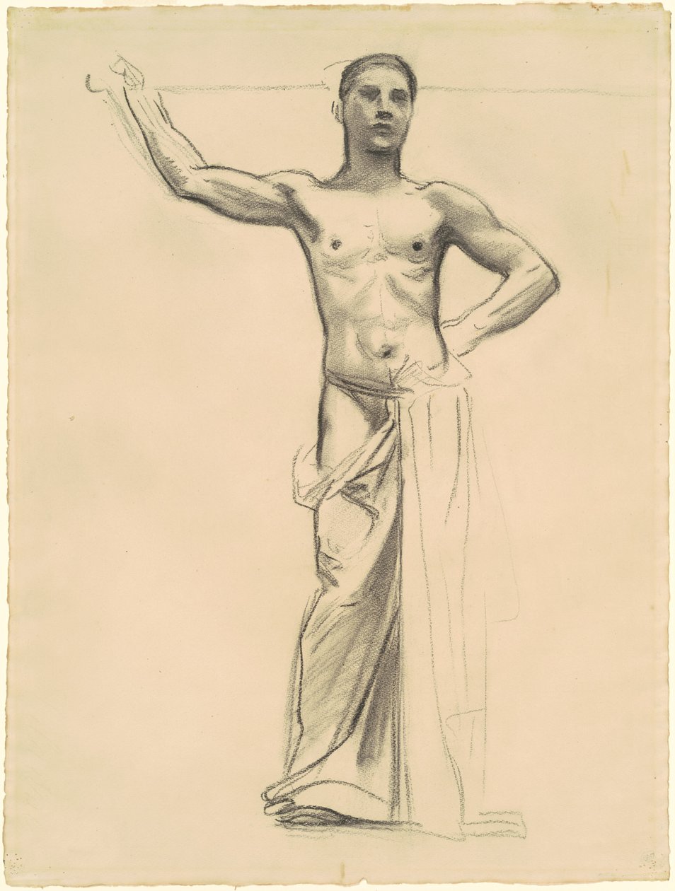 Studie af Apollo for Apollo og muserne, ca. 1921. af John Singer Sargent