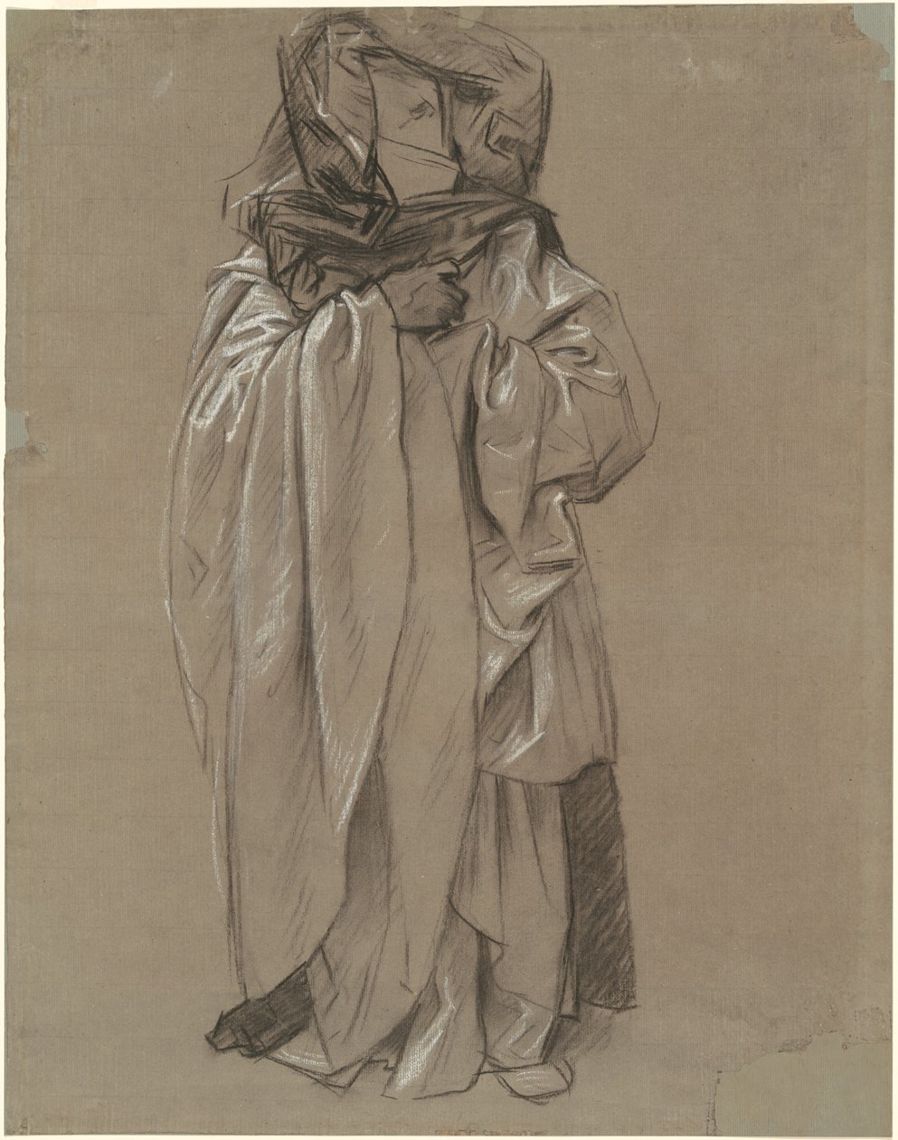 Studie af Ezekiel for "Profeternes frise" af John Singer Sargent