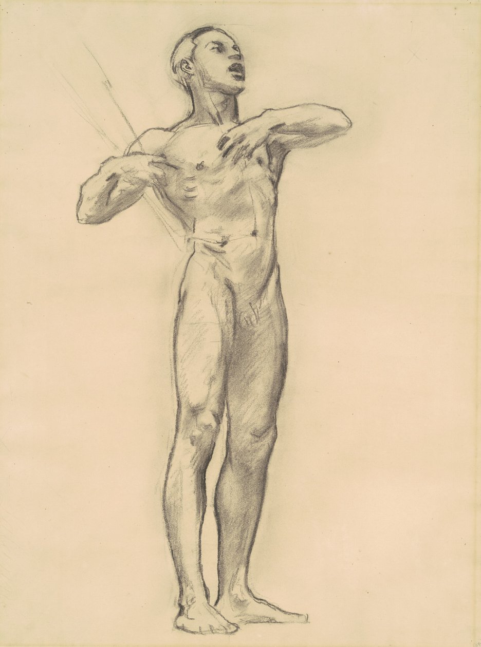 Studie af Orpheus for klassisk og romantisk kunst, ca. 1921. af John Singer Sargent