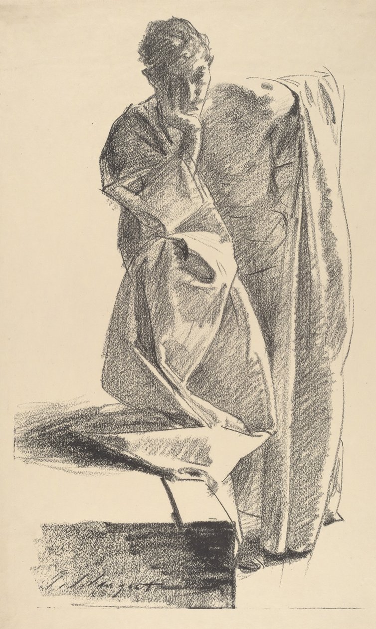 Studie af en ung mand af John Singer Sargent