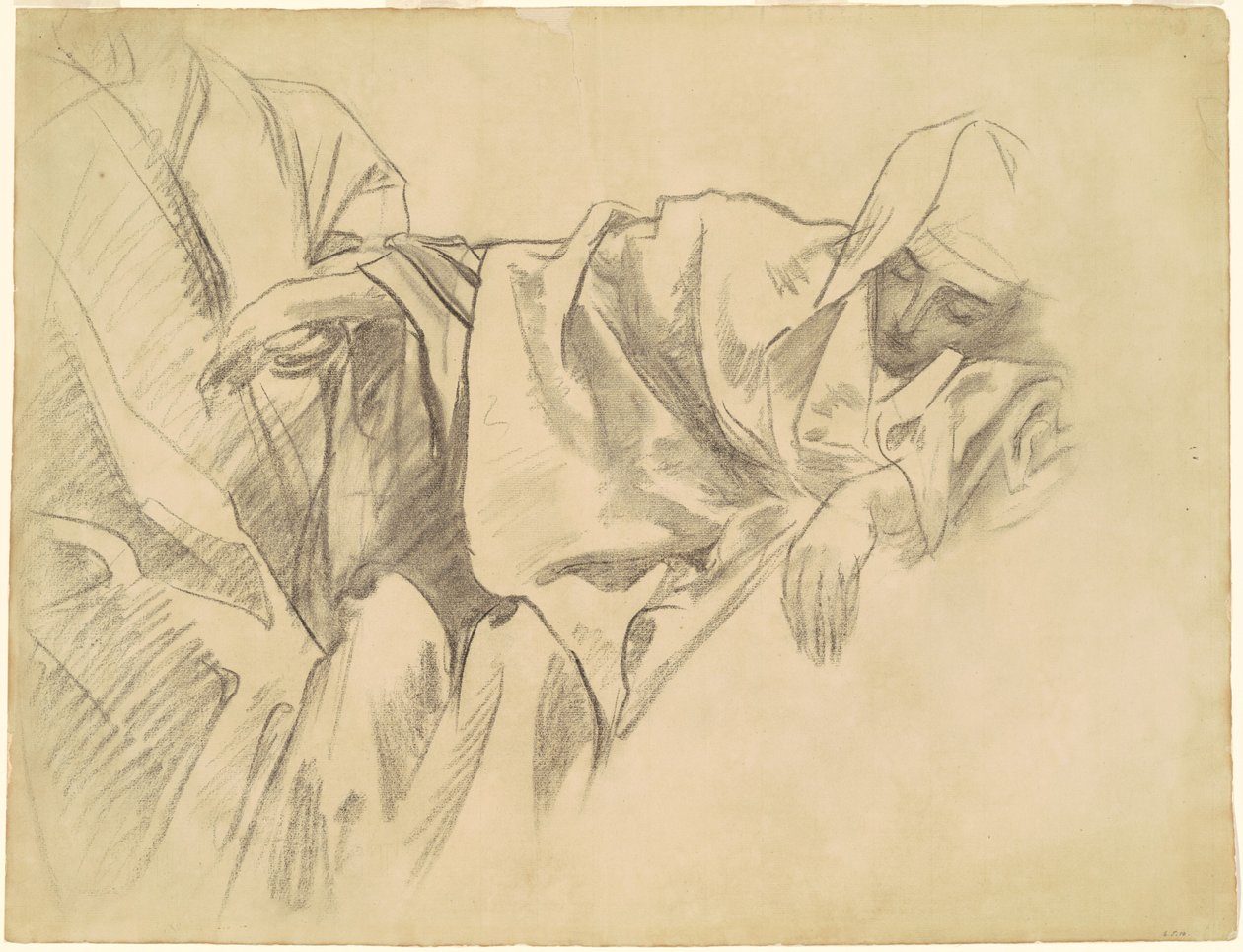 Studie af korsfæstelsen til "Femten Mysteries of the Rosenkrans" af John Singer Sargent