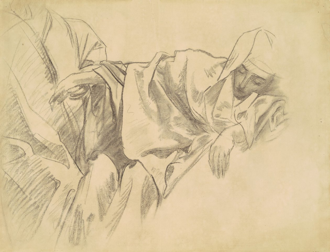 Studie af korsfæstelsen for femten mysterier i rosenkransen, 1903-1916. af John Singer Sargent