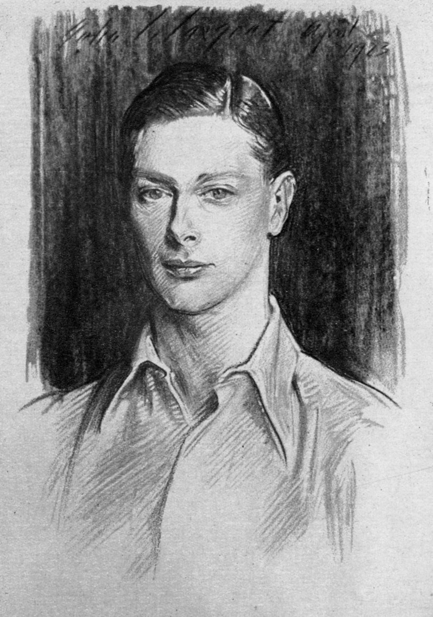 Studie af hertugen af York, 1923 af John Singer Sargent
