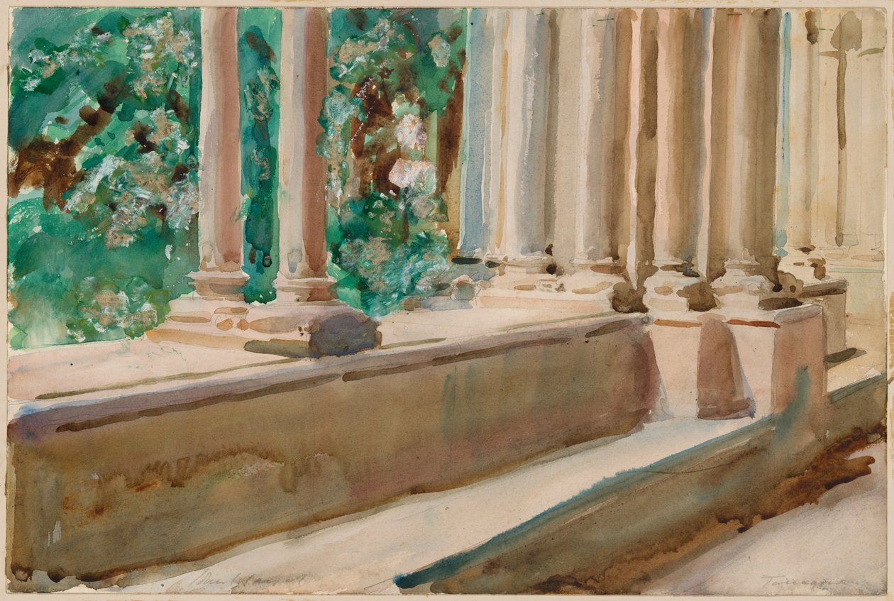 Tarragona terrasse og have af John Singer Sargent
