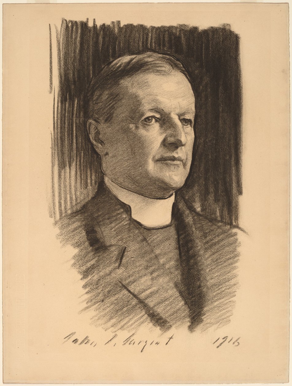 Rt. Pastor William Lawrence, 1916. af John Singer Sargent
