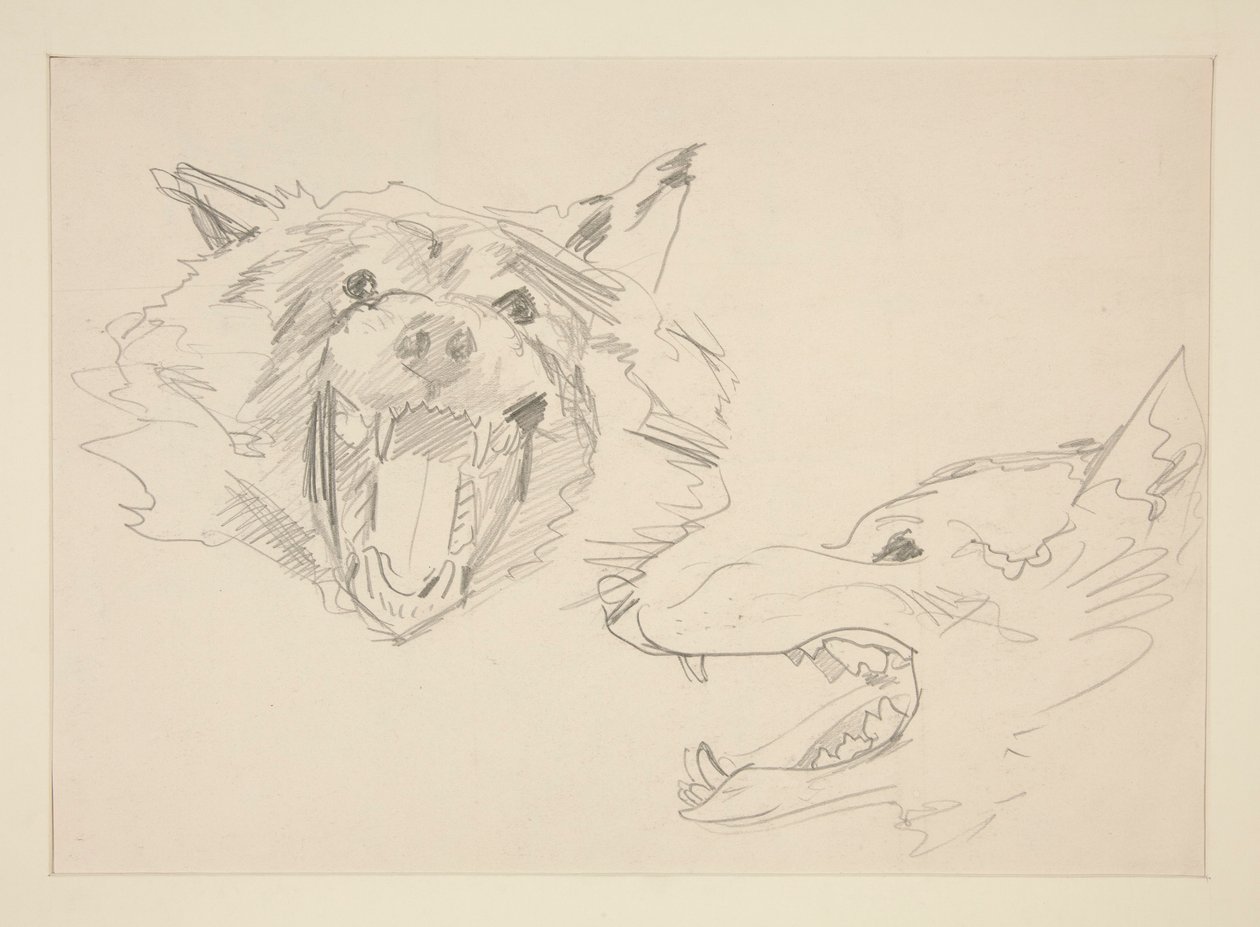 To udsigter af en ulv af John Singer Sargent