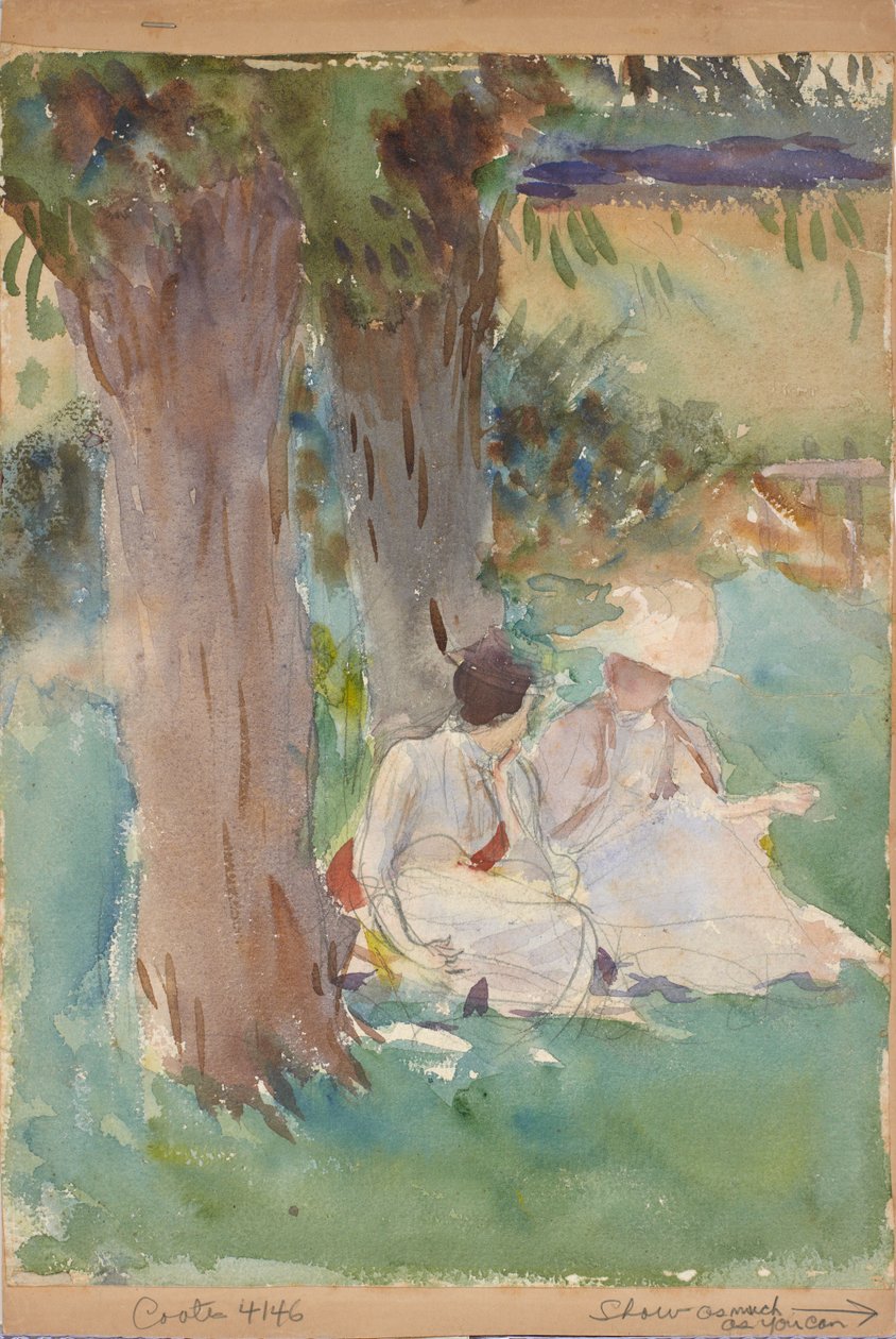 Under piletræerne af John Singer Sargent