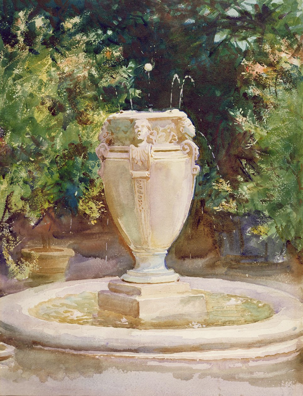 Vasefontæne, Pocantico af John Singer Sargent