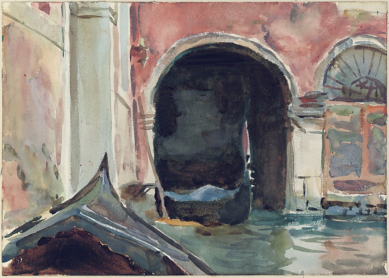 Venetiansk kanal af John Singer Sargent