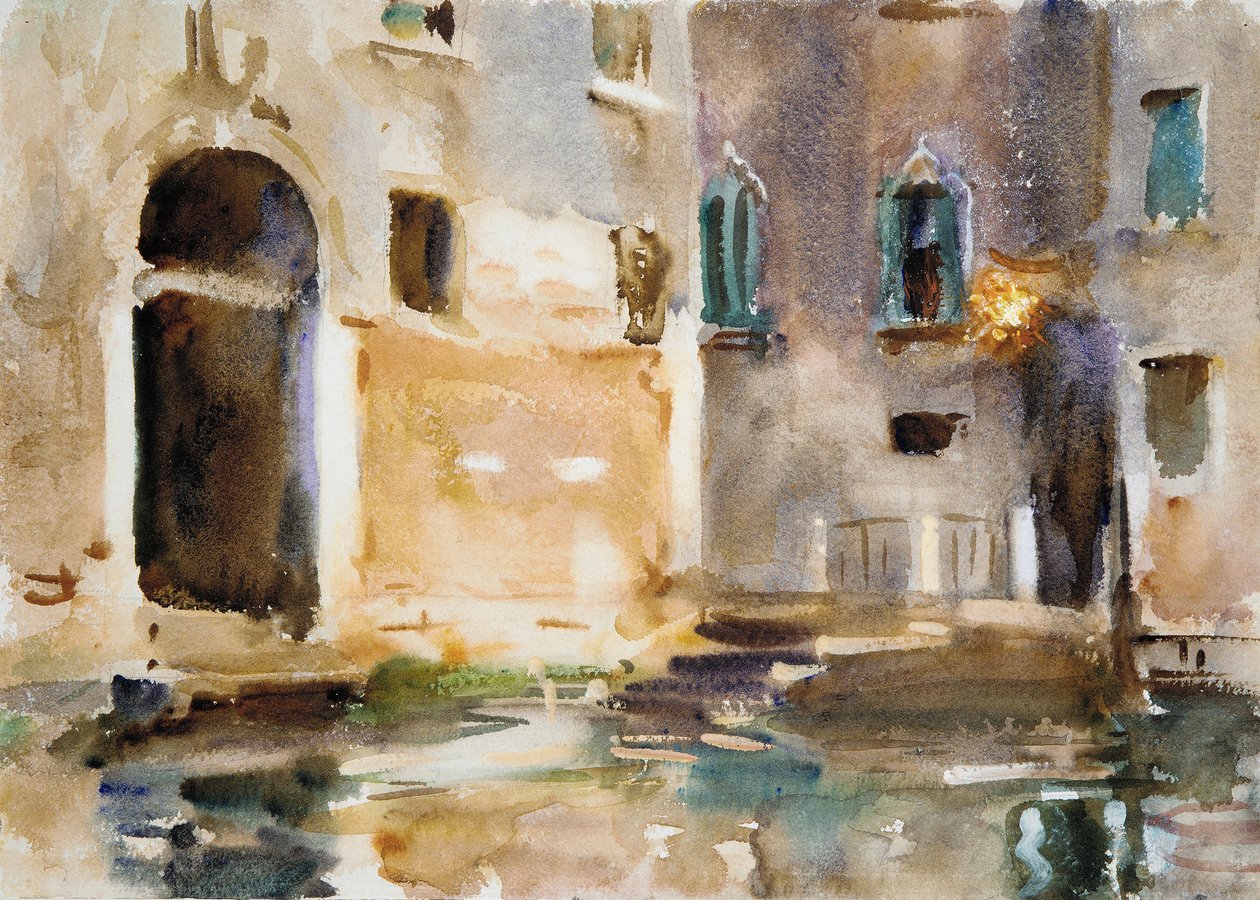 Venedig, ca. 1903 (wc, gouache og grafit på hvidt vævet papir) af John Singer Sargent