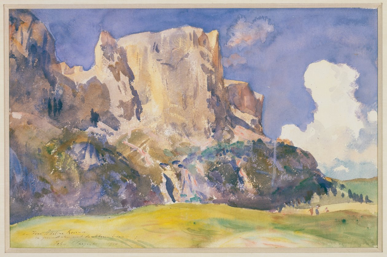 Udsigt i Dolomitterne af John Singer Sargent