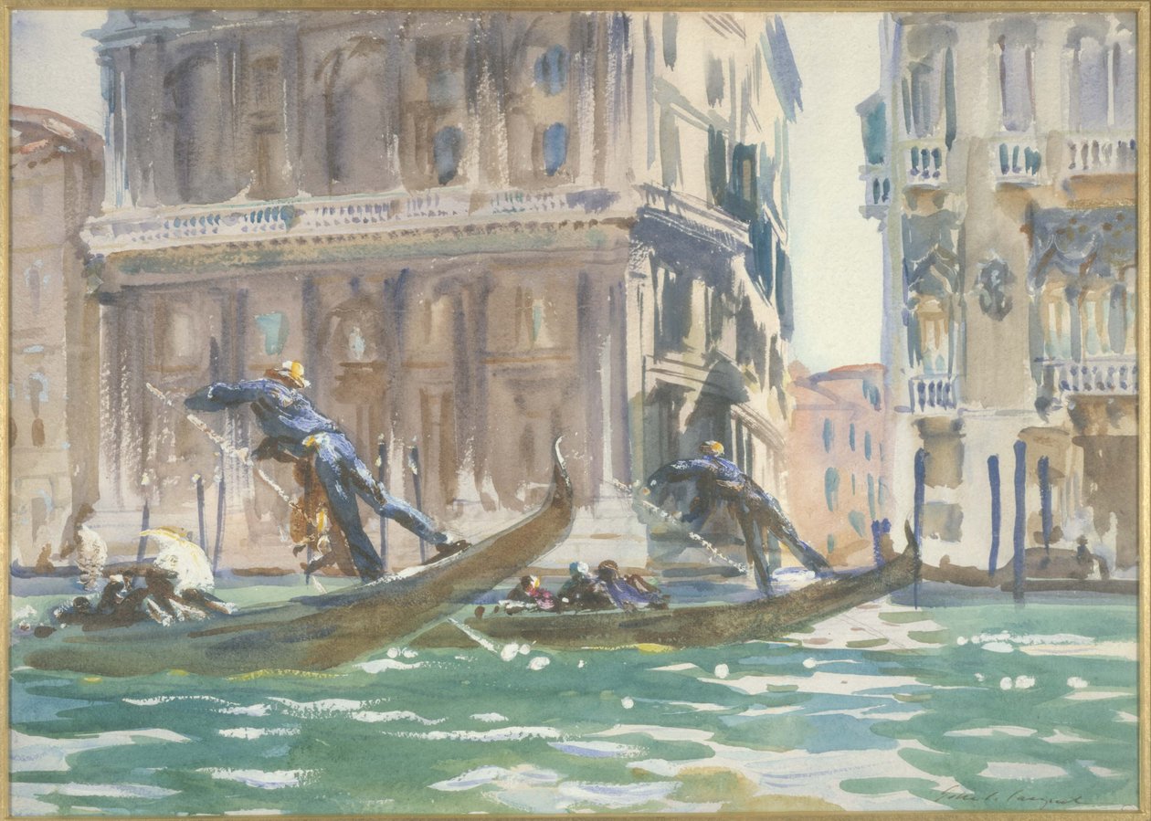 Udsigt over Venedig af John Singer Sargent