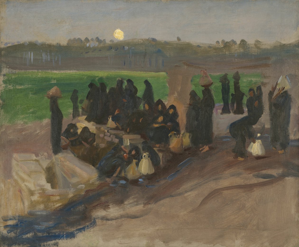 Vandbærere på Nilen af John Singer Sargent