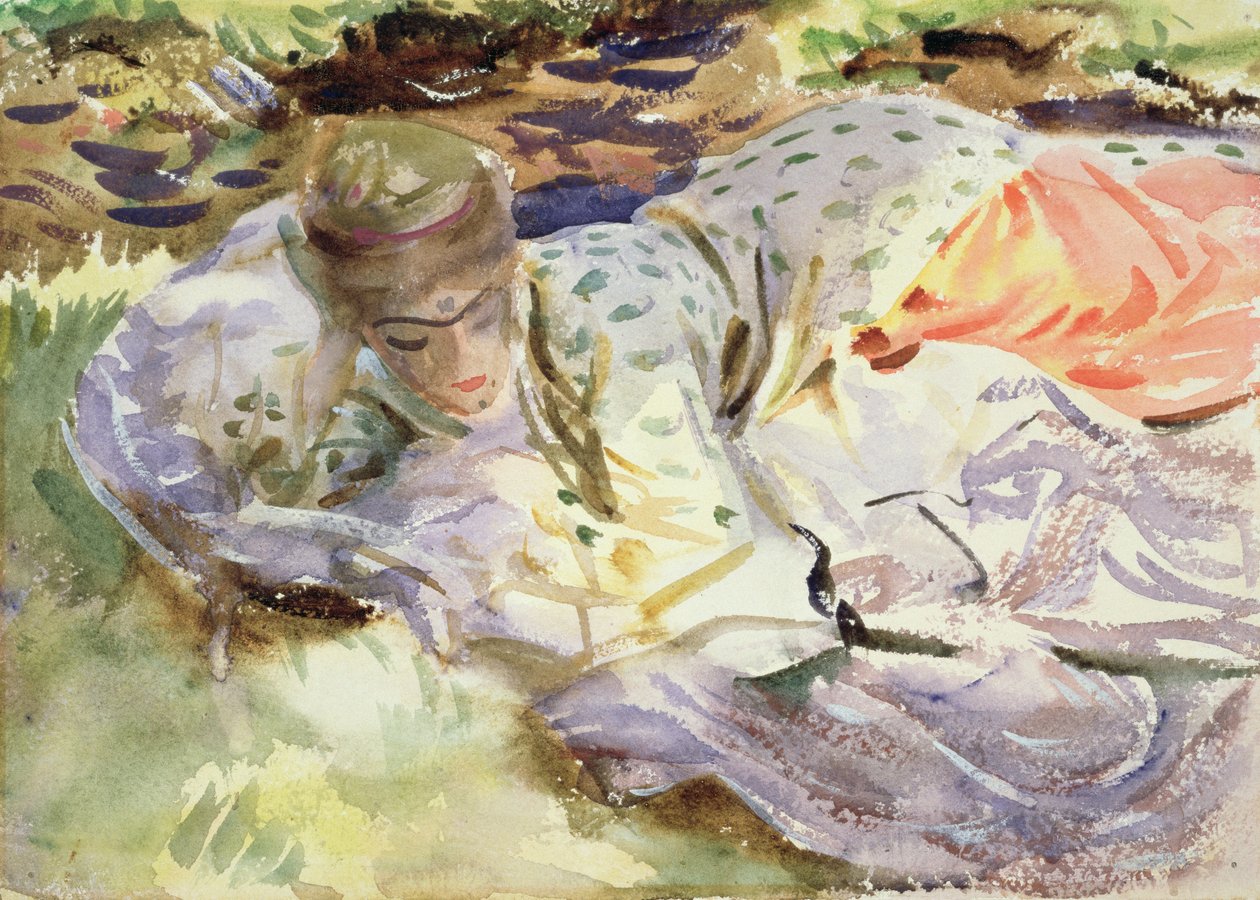Zuleika, ca. 1906 (wc på papir) af John Singer Sargent