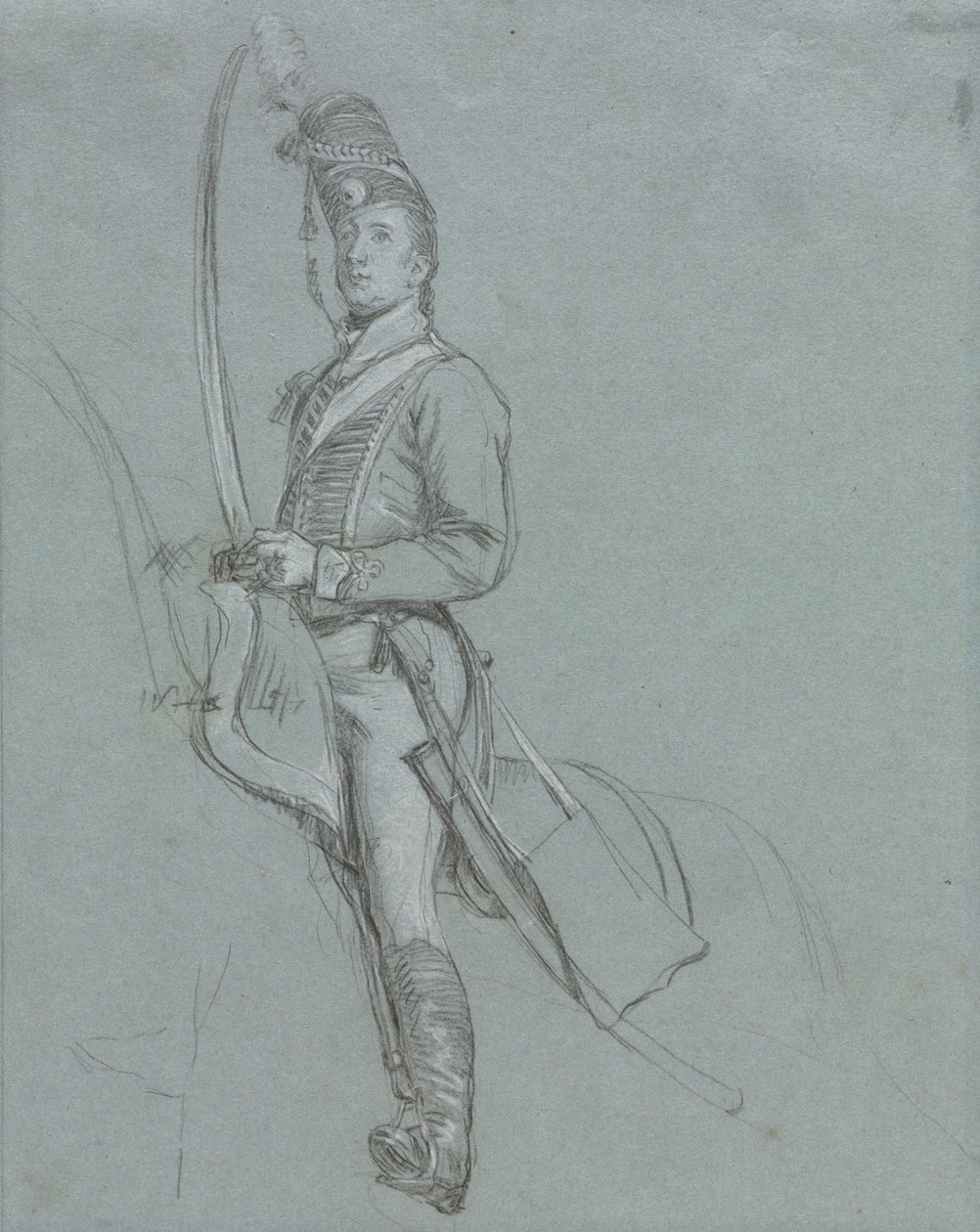 En husarofficer til hest, 1812. af John Singleton Copley