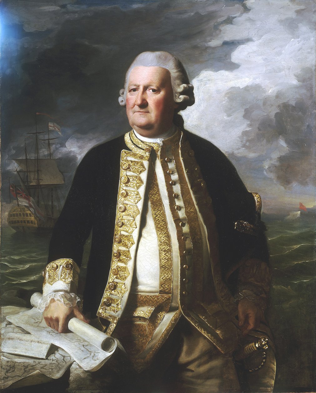 Admiral Clark Gayton (1720-1787) af John Singleton Copley